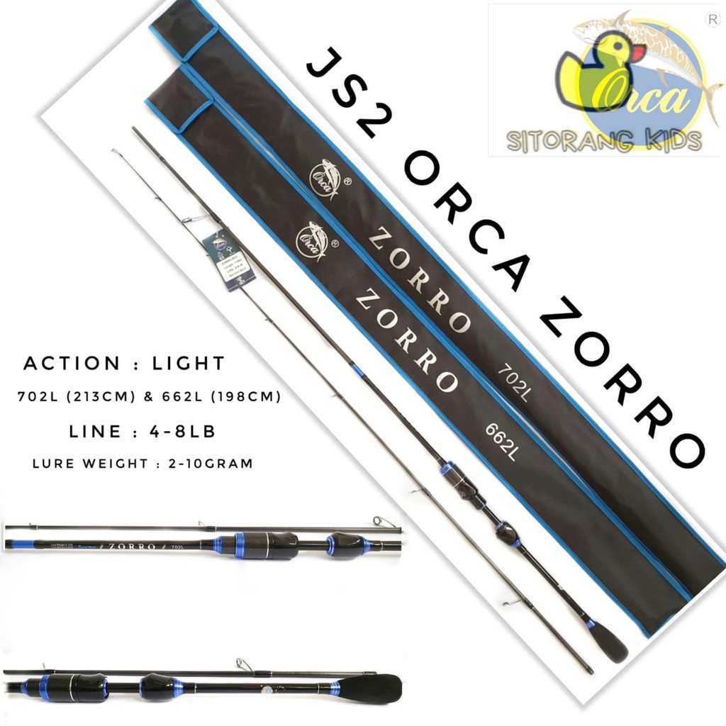 [Promo] Joran Casting Spinning Orca Zorro 180 198 210 Terbaik Japan Style Murah
