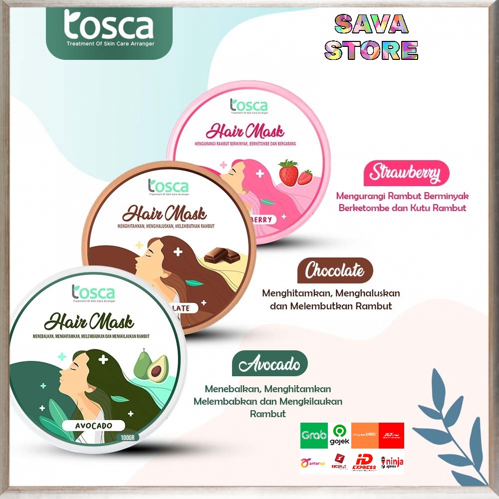 HAIR MASK CREAMBATH ALA SALON TOSCA MASKER RAMBUT PREMIUM 100 gr