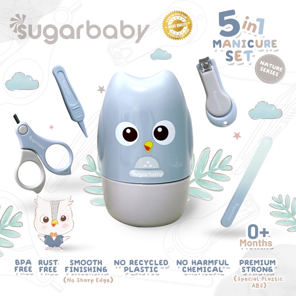 SUGAR BABY 5 IN 1 MANICURE SET NATURE SERIES