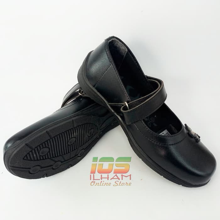 Selena S.01 Sepatu Pantofel Anak Size 26-35 Hitam