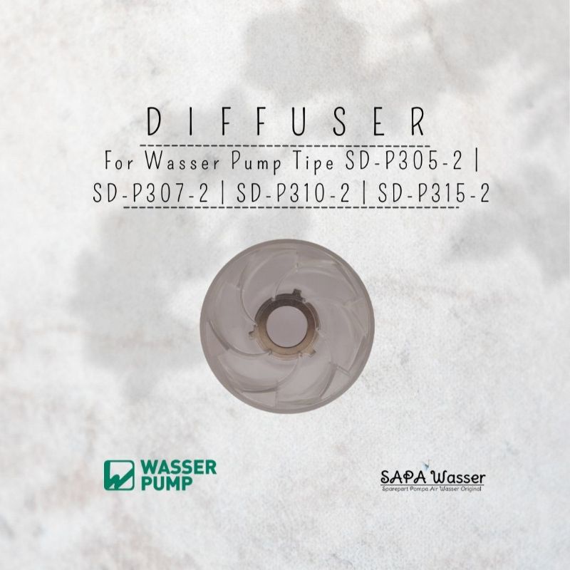 Diffuser penutup/pelindung impeller untuk Pompa Satelite Submersible Pump Wasser SD-P305-2 | SD-P307-2 | SD-P310-2 | SD-P315-2