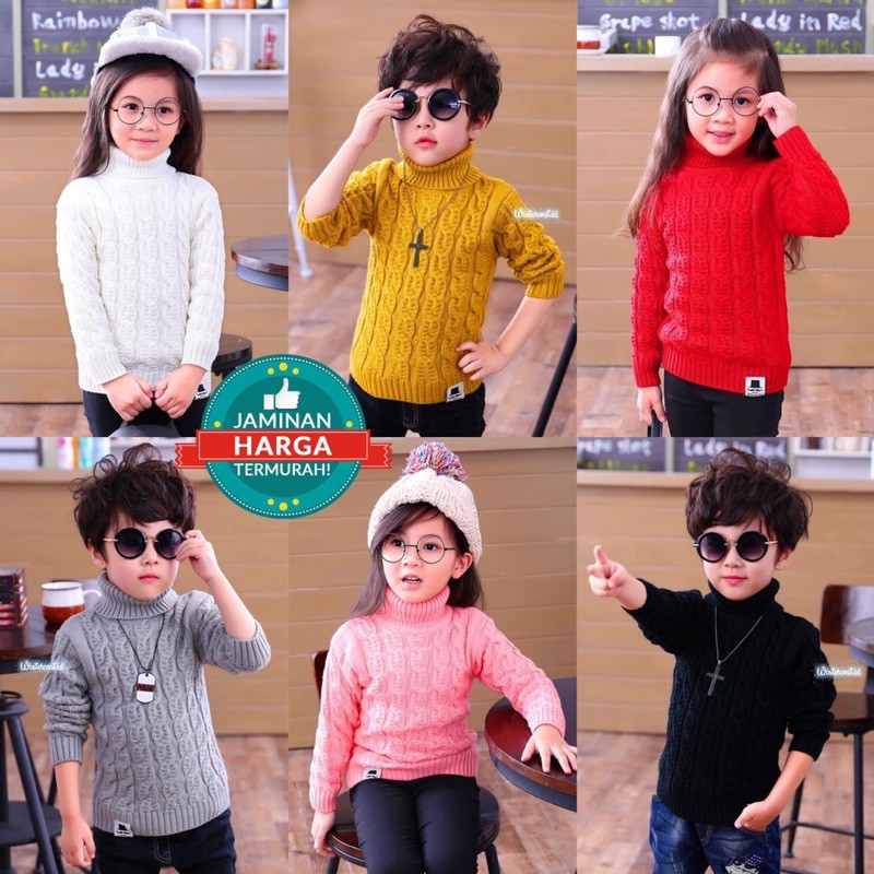 Sweater rajut anak pullover baju winter musim dingin hangat import kids knitted sweaters Joy