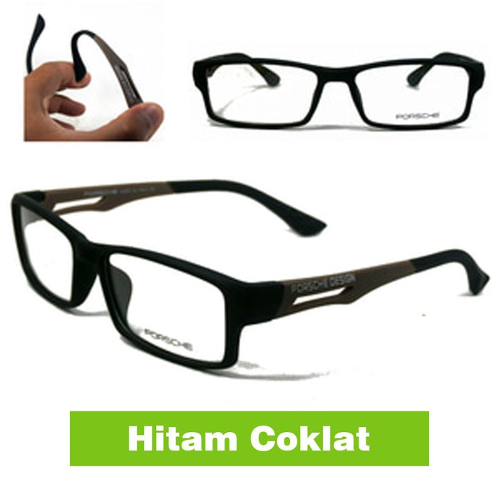 COD - Frame Kacamata Pria Sporty Korea porsche design P837 837 lensa photocromic anti radiasi blueray blucromic