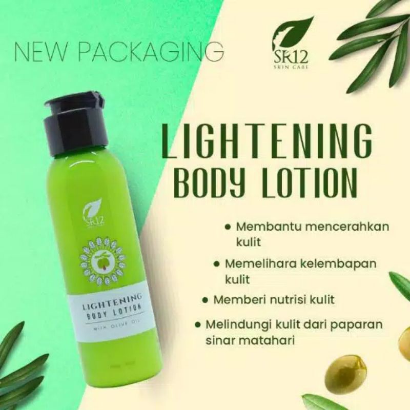 Lightening Body Lotion with SPF 30+++ / Pelindung Tubuh Matahari / Pemutih Badan