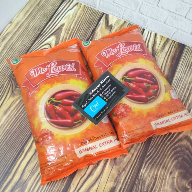 

MC LEWIS sambal ekstra hot kemasan 1 kilogram