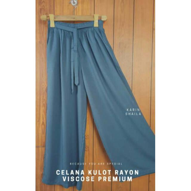  CELANA  KULOT  PANJANG RAYON VISCOSE PREMIUM MODEL UNIQLO  