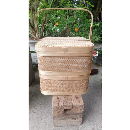 rantang bambu susun 2