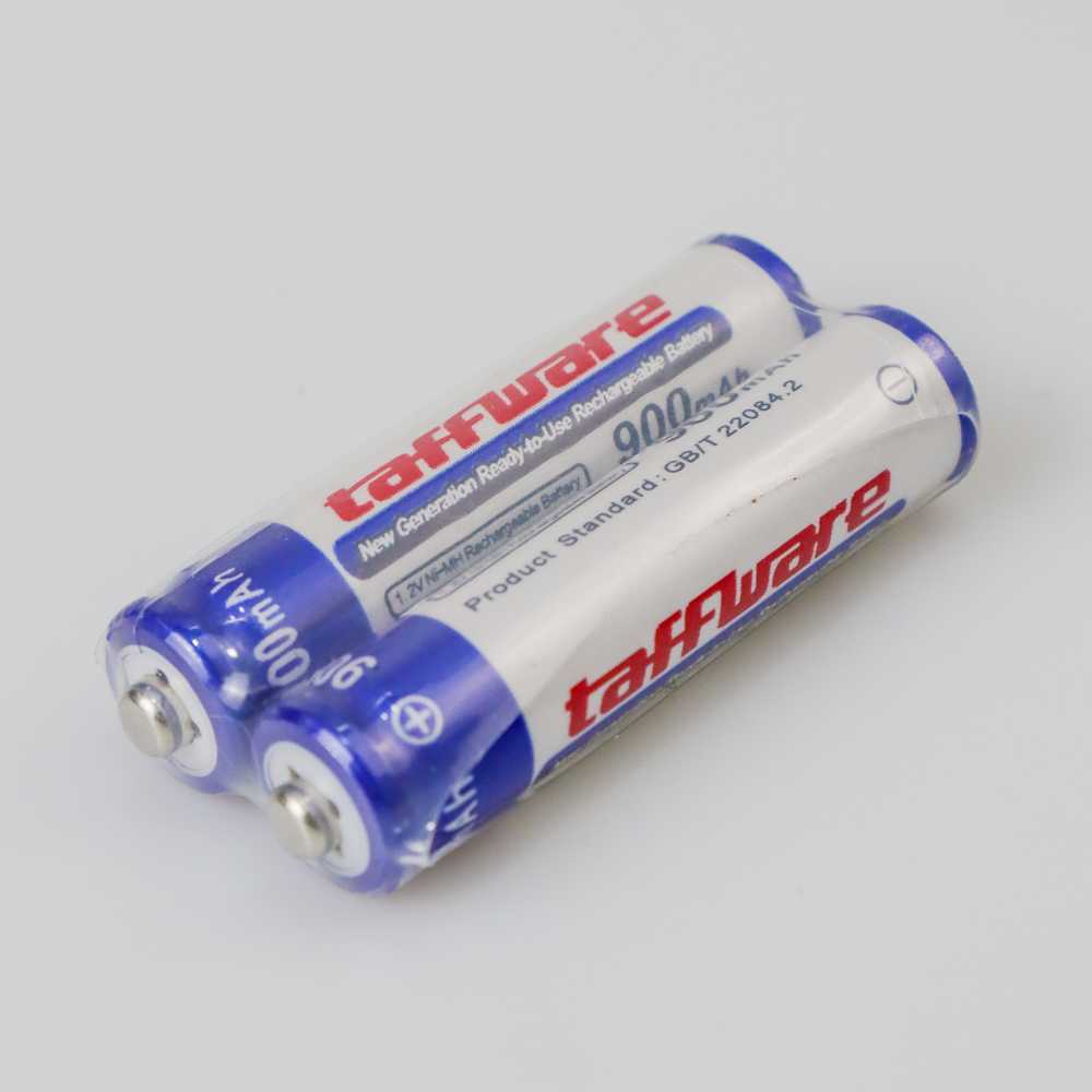 Taffware  Baterai AAA Rechargeable NiMH 900mAh 2 PCS Baterai Battery Batre Batere Batu A3 A 3 Batu baterai isi ulang recaharge cas ulang isi ulang strom ulang untuk remote TV baterei kecil 3a A3 batre batere