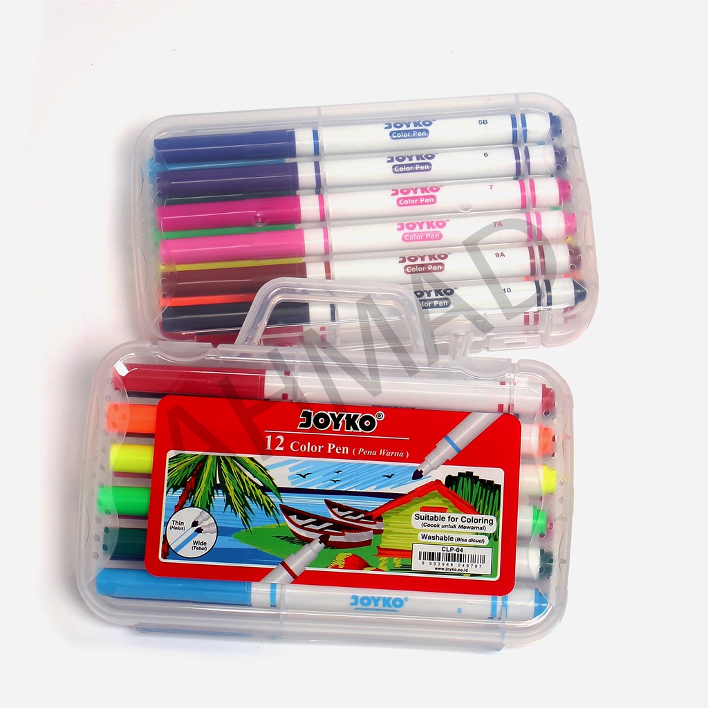 

Color Pen / Pulpen Warna Joyko CLP-04 12 Warna Colors
