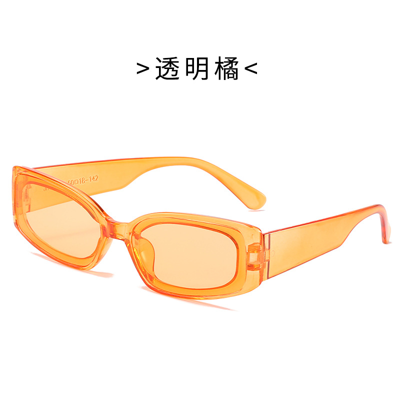 (YUZHU) COD Kacamata Fluorescent Eropa Dan Amerika Rectangular Disco Sunglasses Untuk Wanita / Pria