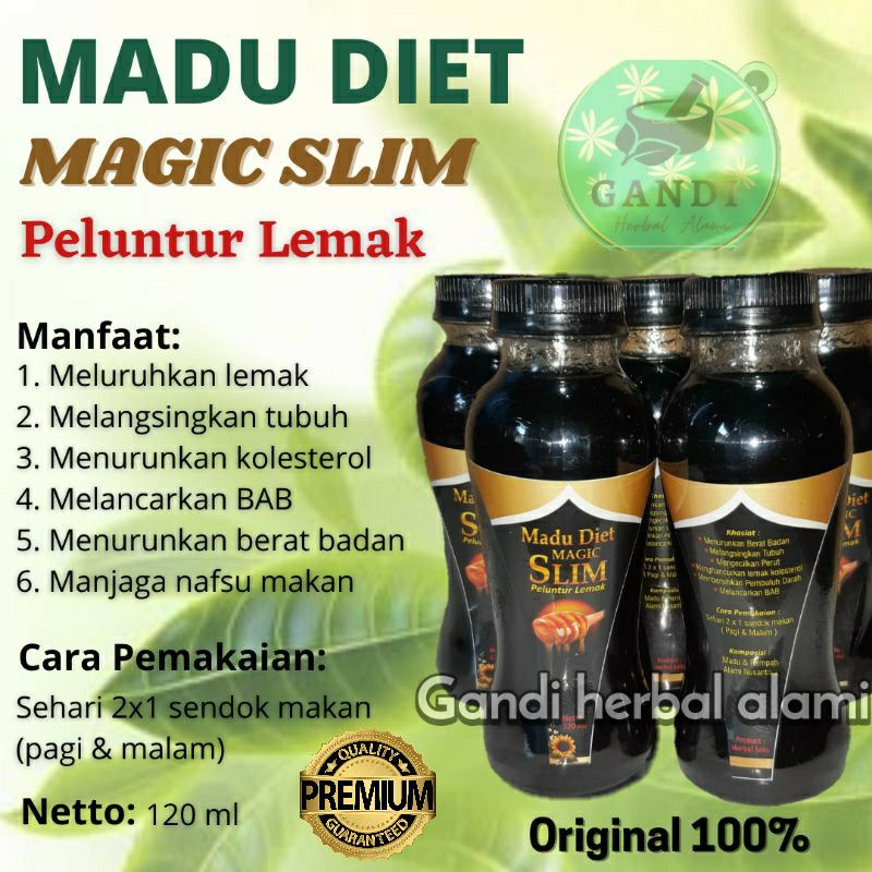 Madu Diet Magic Slim Herbal Alami Peluntur Lemak