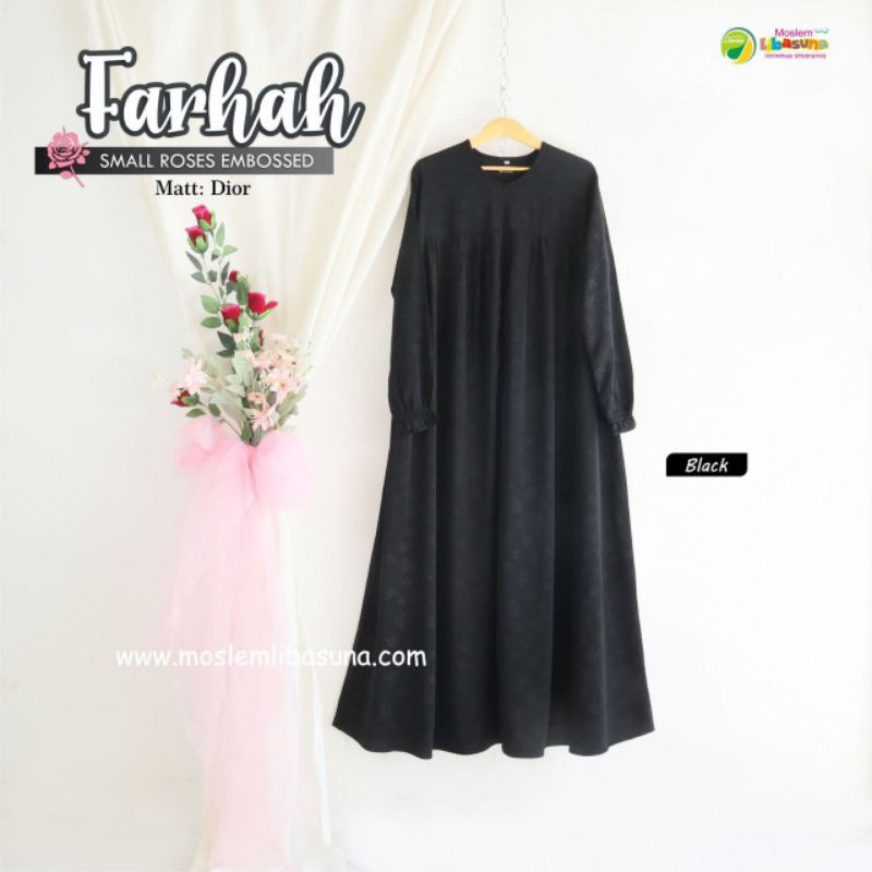 Gamis Farhah Emboss by Moslem Libasuna