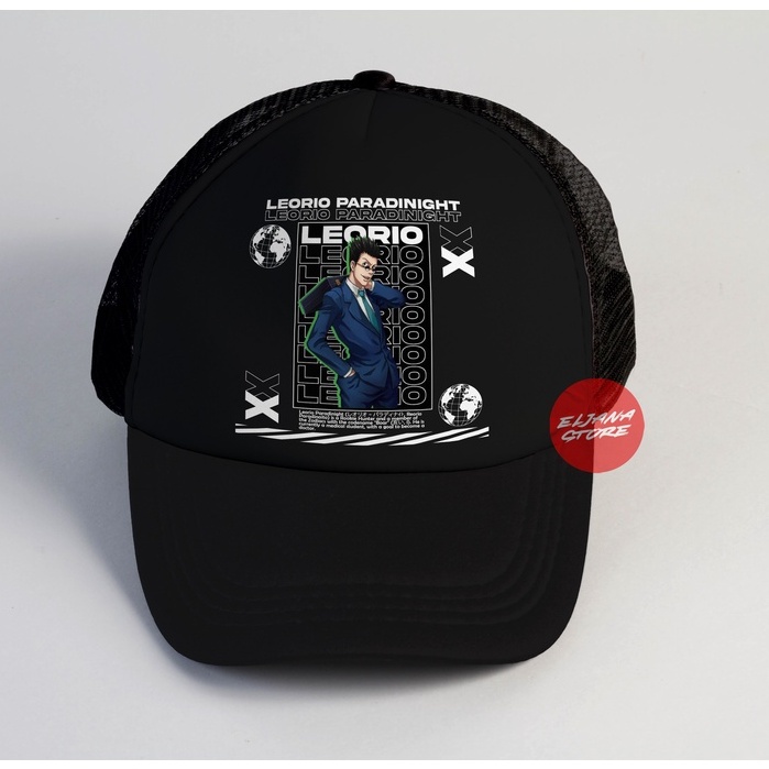 Leorio Hunter x Hunter  / One Piece / Topi Jaring Distro / Topi Premium / Topi Sablon / Elcustom