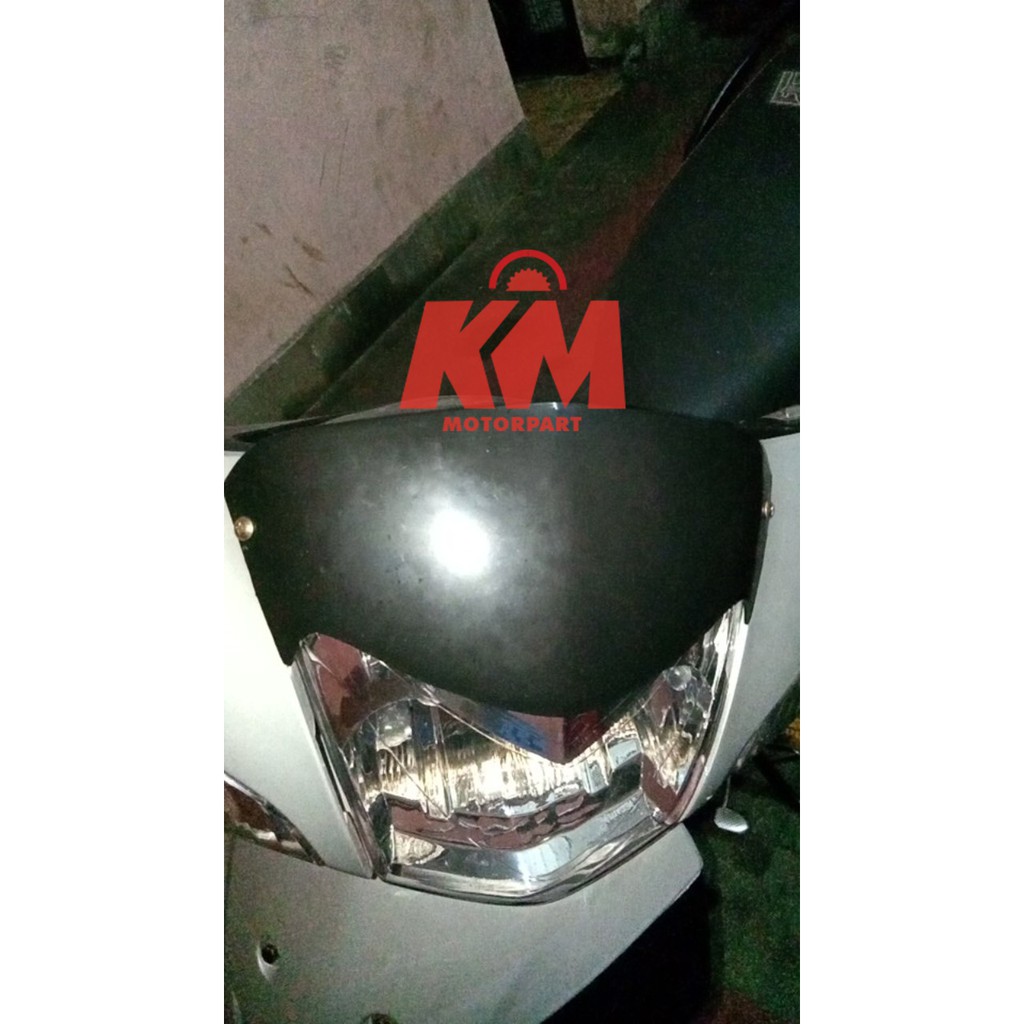 Visor Supra X 125 Dan Mio Sporty Variasi Windshield Hitam