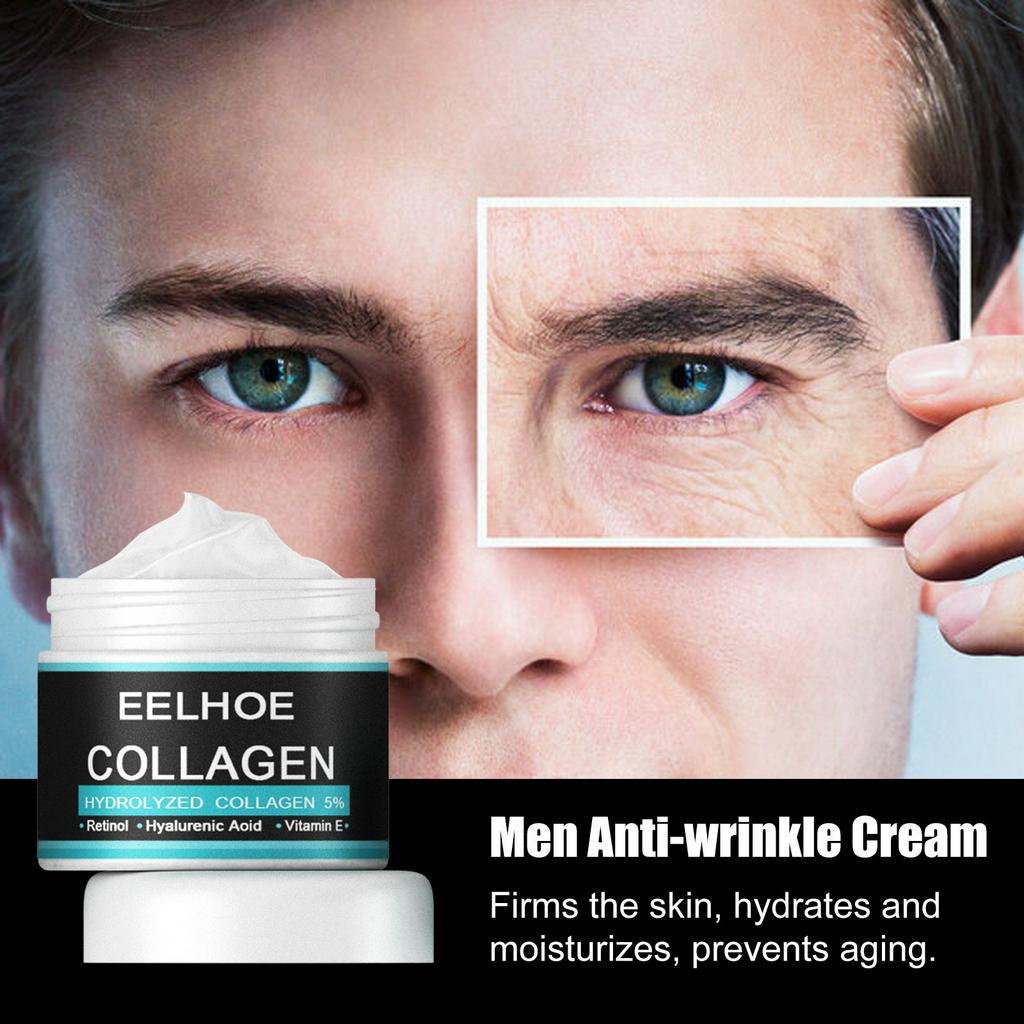 Beauty Jaya - EELHOE Men's Collagen Cream Wajah Pria Anti Kerut Anti Aging &amp; Penuaan