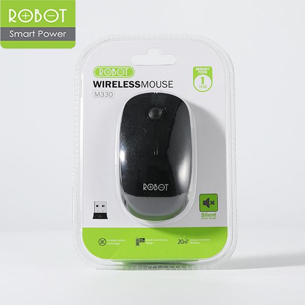 Mouse Wireless Robot M330 Silent Klik