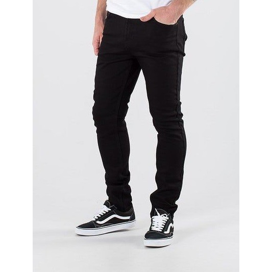 Celana jeans pria / celana panjang Straight celana jeans BLACK panjang skinny semi slimfit cowo / cowok