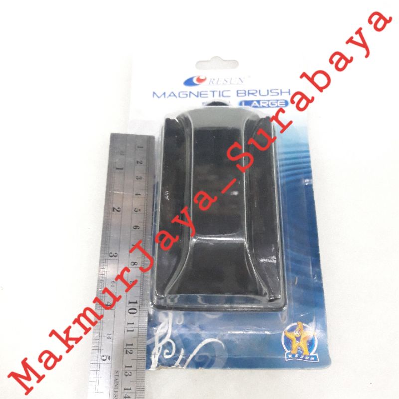 Resun Magnetic Brush LARGE, Magnet pembersih kaca Aquarium/kaca Bak Fiber