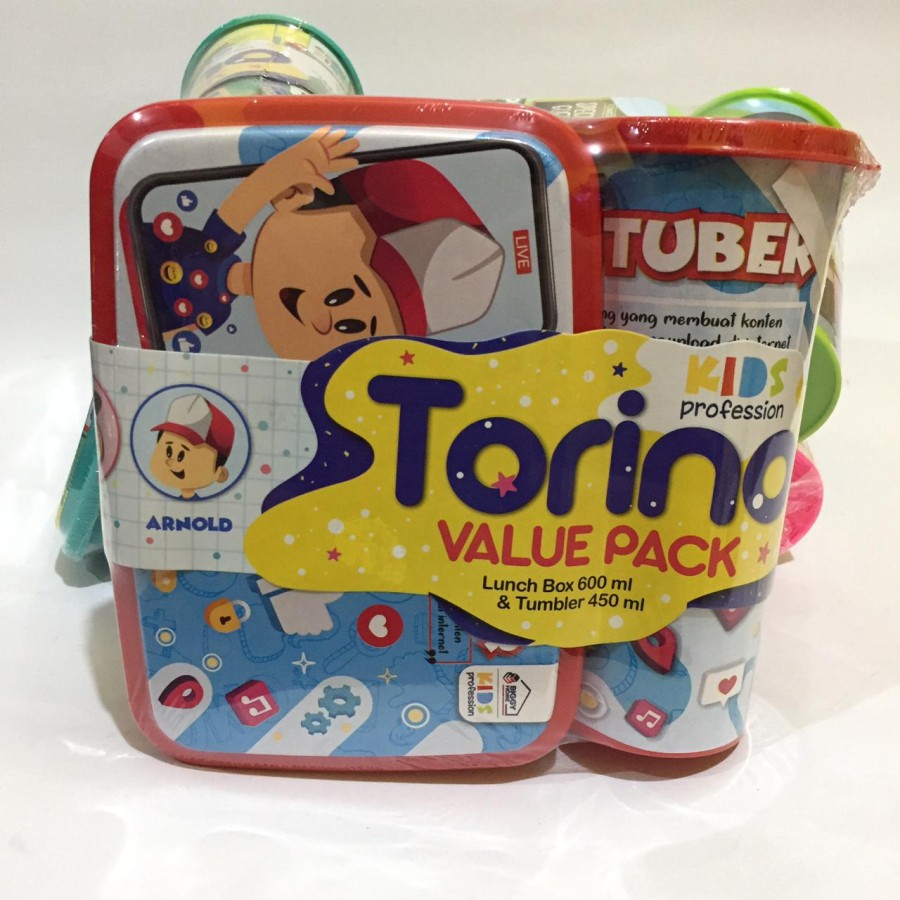 Lunch Box Set/ Kotak Makan dan Botol/ Tempat Makan Botol Value Torino