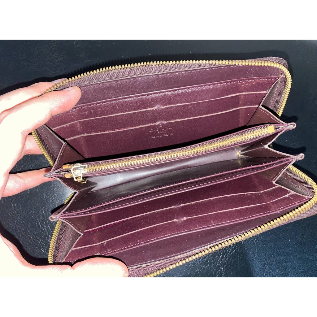 DOMPET CEWE WANITA LV - PURPLE - ORIGINAL LEATHER