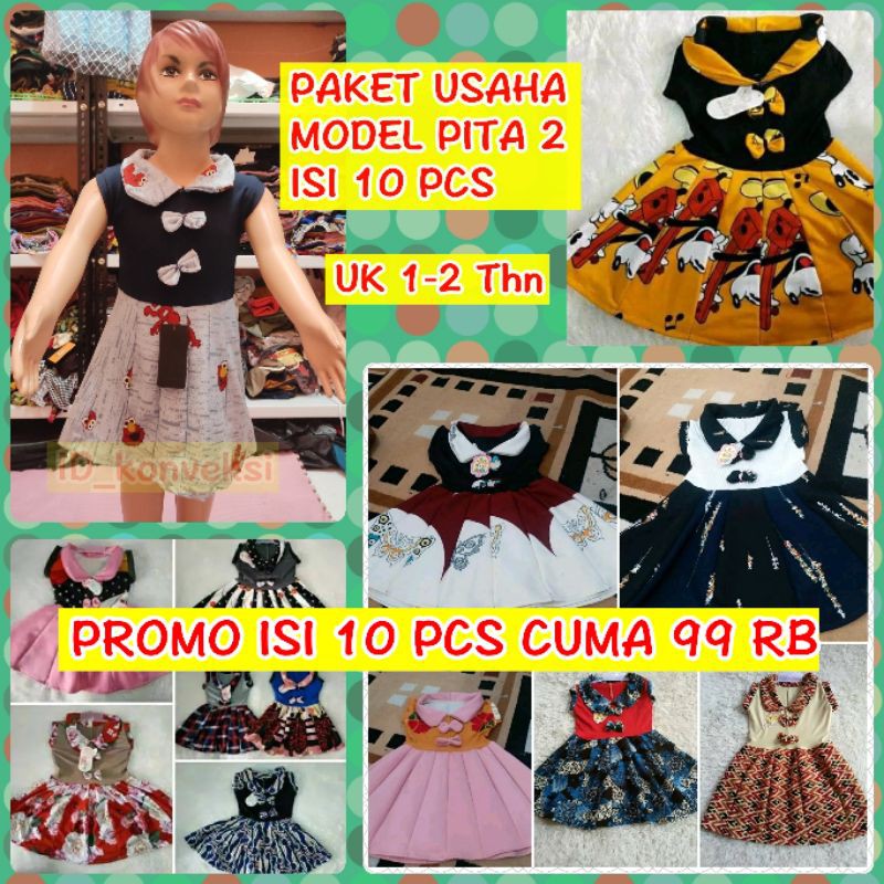 

PAKET GROSIR ISI 10 PCS UK 1-2 THN MODEL PITA 2