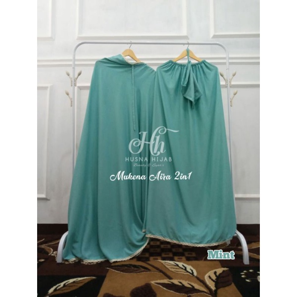 [BRAND HUSNA HIJAB] MUKENA JUMBO 2in1 / MUKENA RAYON / MUKENA AIRA 2IN1 / Mukena Polos Jumbo