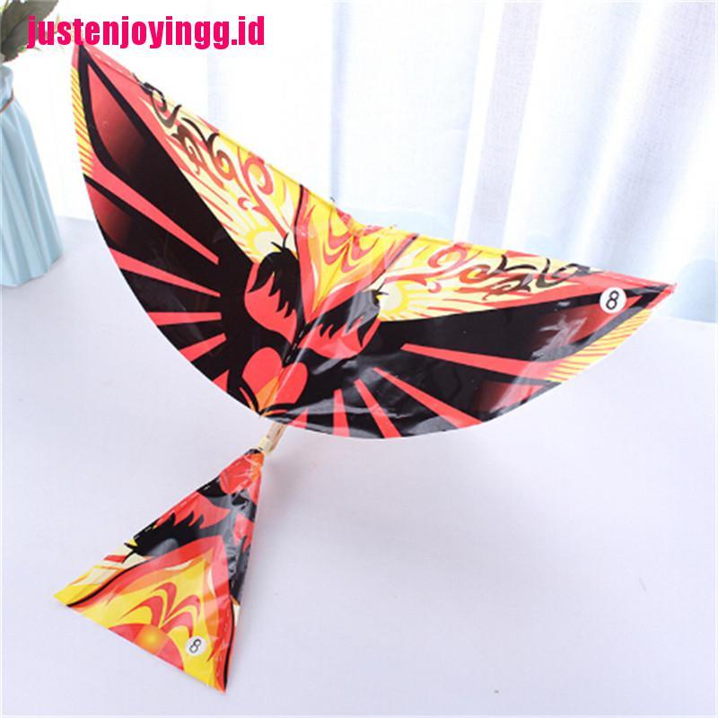 (justenjoyingg.id) Mainan Layang-Layang Handmade Bentuk Burung Dengan Karet Untuk Edukasi Sains Anak