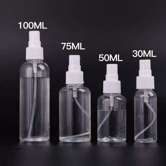  Botol  Spray  Plastik  Transparan 30 50 75 100 ml Botol  Isi 