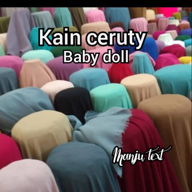 Kain ceruty baby doll / bahan pasmina, Khimar,kerudung,dll