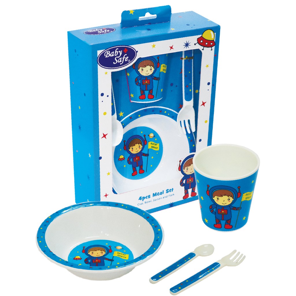 Baby Safe FS64 Set Peralatan Makan Bayi 4 Pcs