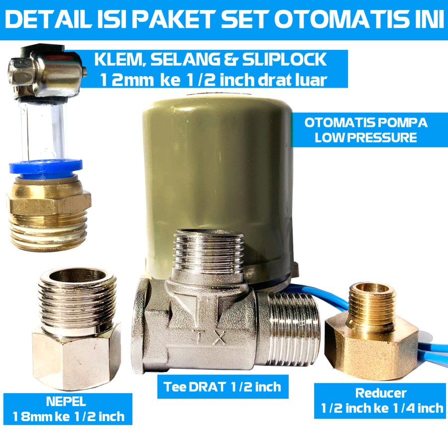 Pompa Pendorong Otomatis Serbaguna Dilengkapi Pressure Switch - P2