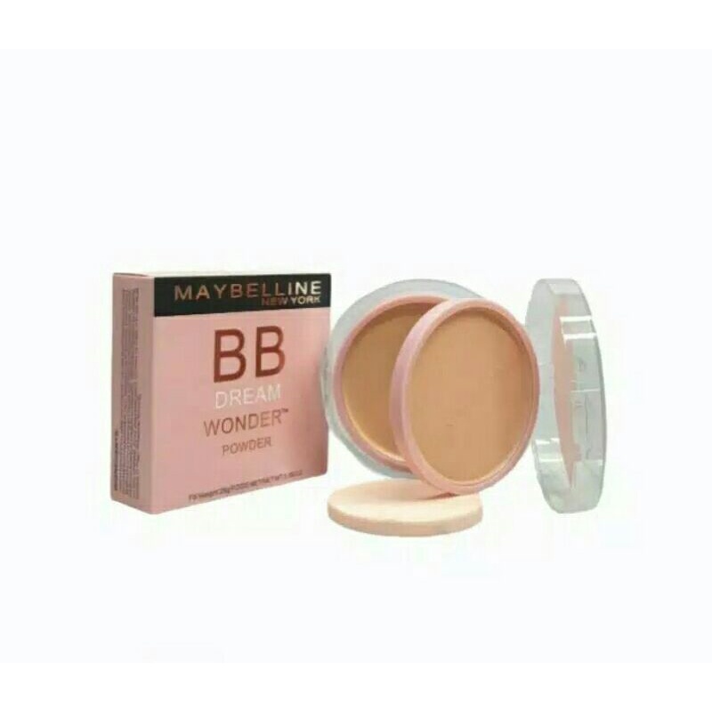 BEDAK MAYBELINE DREAM WONDER BB POWDER PINK / BEDAK MAYBELINE 2 IN 1