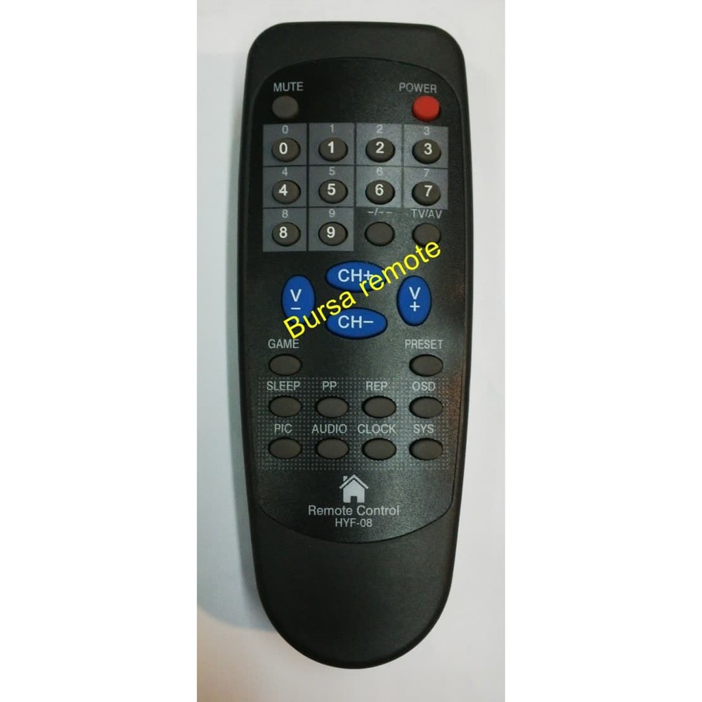 Unik REMOTE TV TABUNG CHINA / MITOCHIBA HYF 08 - GROSIR Murah