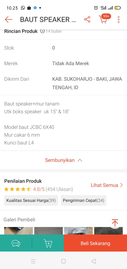 Baut Furniture 6x50 5cm Baut Speaker Jcbc