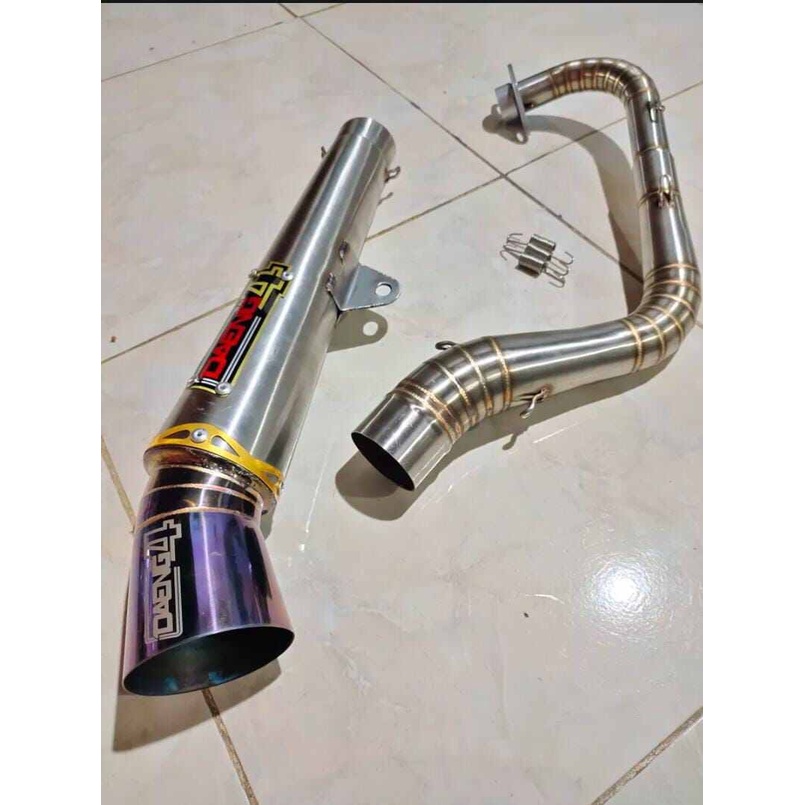 knalpot kenalpot daeng4 daeng 4 full cacing untuk semua matic