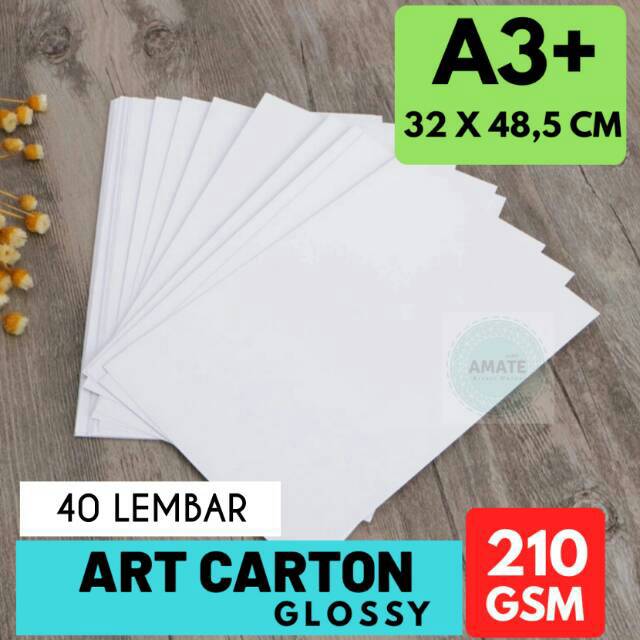 Art Carton Glossy 210g A3 Plus Kertas Art Paper Karton Shopee Indonesia