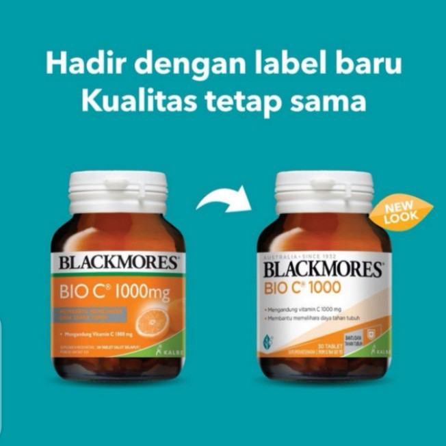 (BPOM) BLACK MORES BLACKMORES BIO C VITAMIN C 1000MG 30 kapsul
