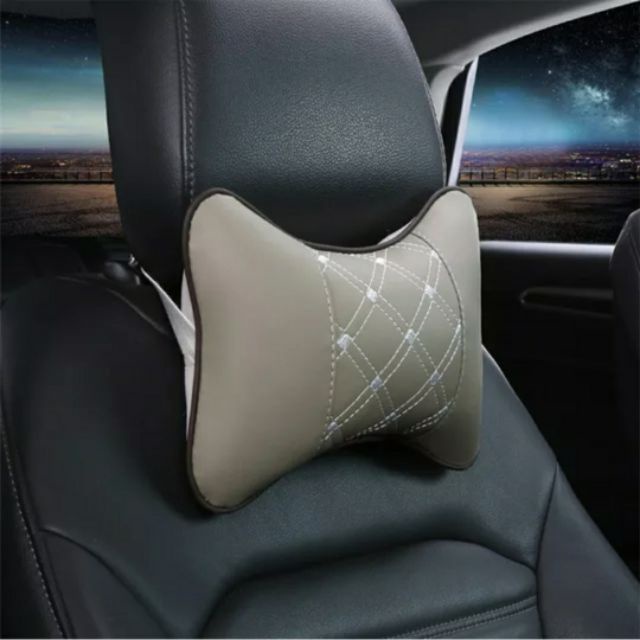 1pcs/new car headrest neck pillow Pelindung Leher Kursi Bantal Kepala Danny leather car pillow