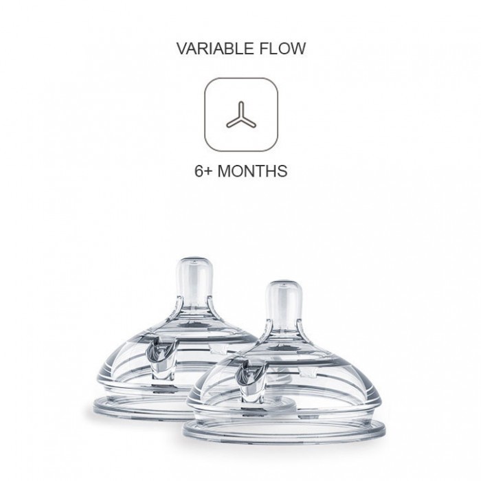 Comotomo Replacement Nipple Twin Pack - Dot Comotomo