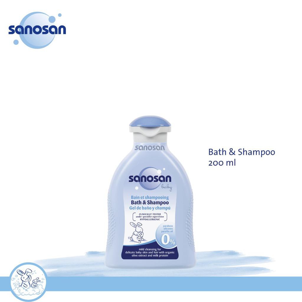 Sanosan Bath &amp; Shampoo / Sabun &amp; Shampo Bayi