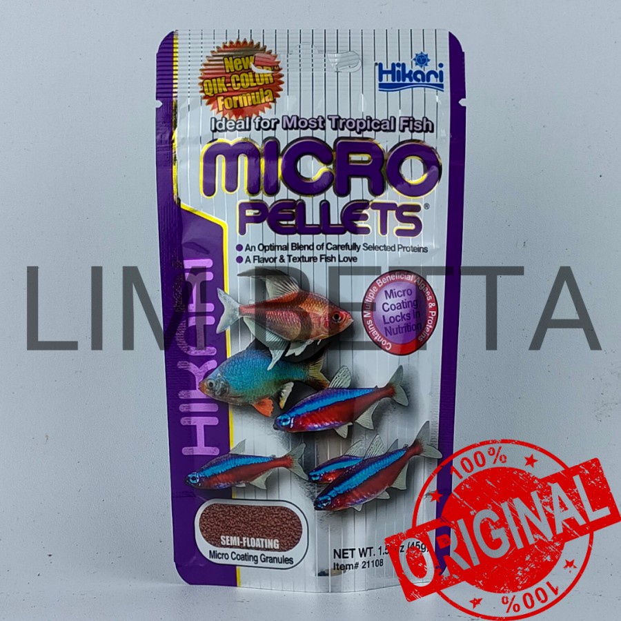 HIKARI MICRO PELLETS 45 GRAM / HIKARI TROPICAL FISH MICRO PELLET