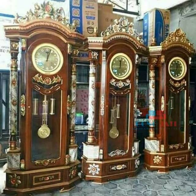 Jam Lemari Jam Almari Jam Hias Dinding Ukir