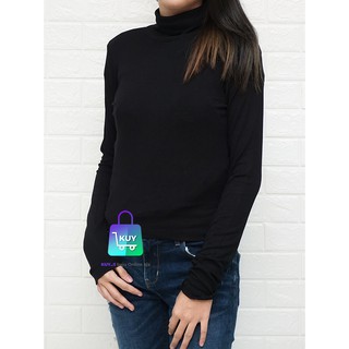  KAOS  WANITA  CROP Z RA TURTLENECK STRETCH Shopee Indonesia