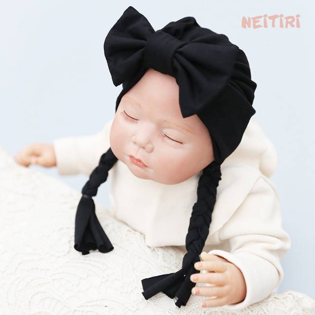 Turban Pita Bayi / Ciput Bayi Pita / Turban Kepang Bayi Anak Perempuan / Ciput Bayi Newborn