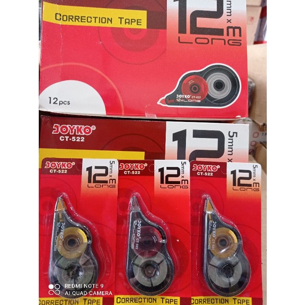 

correction tape joyko ct522 12m@12pcs