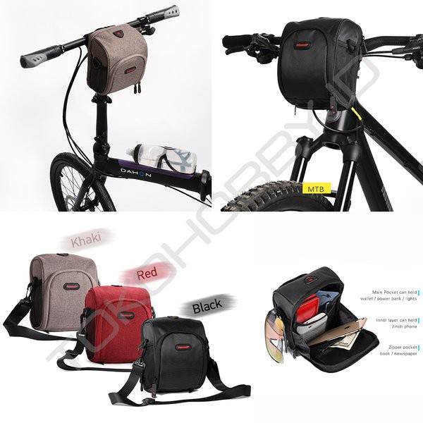  Tas  Handlebar Setang Sepeda  Lipat  MTB  Roadbike Dahon Fnhon 