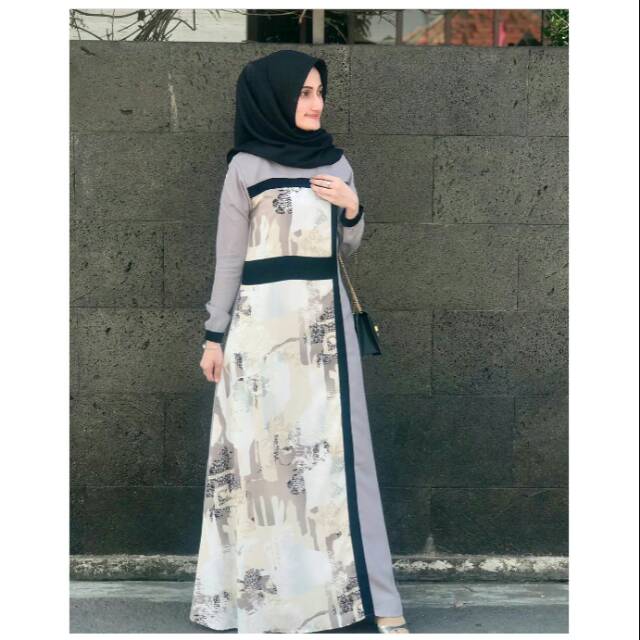 Halimah Dress Grey M, L, XL by Javina
