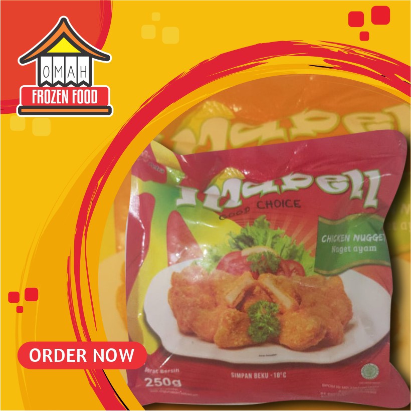 Mabel Naget Ayam Chicken Nugget 250gr (NON COD DAN REGULER DILUAR SOLO)