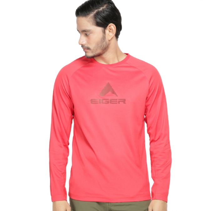 EIGER KAOS PRIA PORTER LENGAN PANJANG T-SHIRT - RED