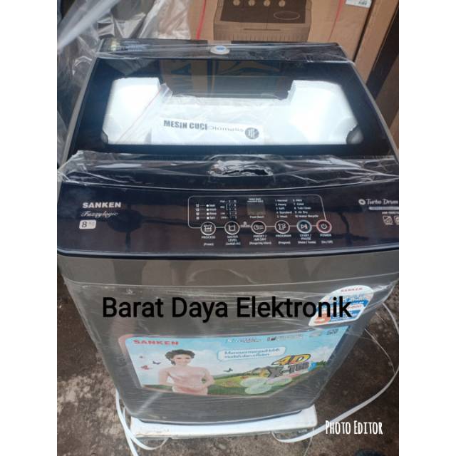 Mesin Cuci Sanken 1 Tabung AWS 887 GS Full Otomatis Top Loading AWS887